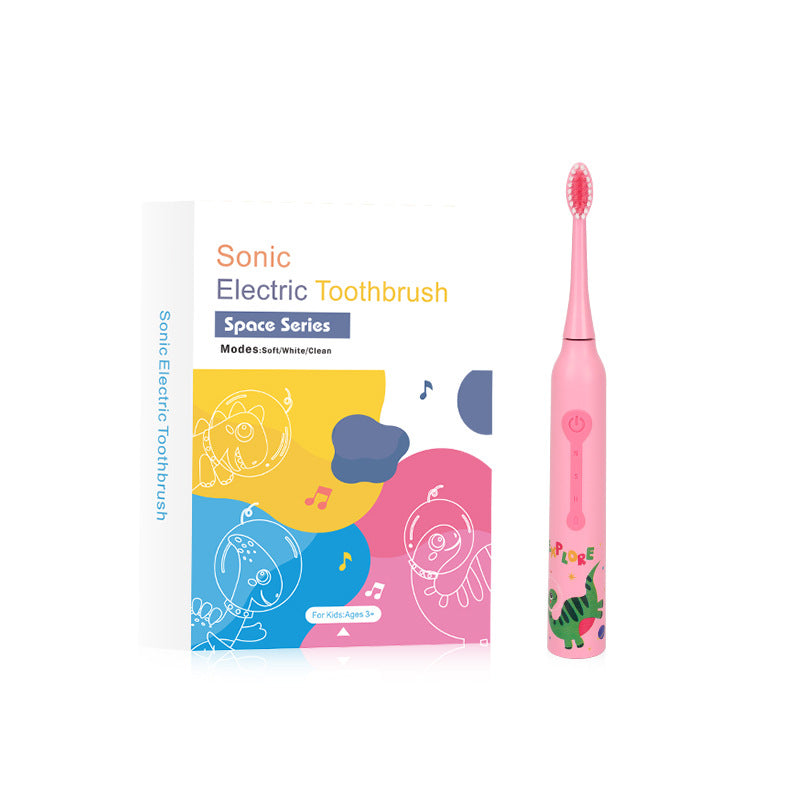 Kids Sonic Electric Toothbrush – Soft Bristles Rechargeable Toothbrush for Ages 3+